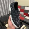 LV Black Monogram Denim Slip-On Sneaker