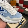LouisVuittonMen_sSneakers_8_de342e61-d0cb-4a7a-a2ed-60f1136d4f23 Louis Vuitton Men's Trainer in White Leather and Blue Monogram Mesh