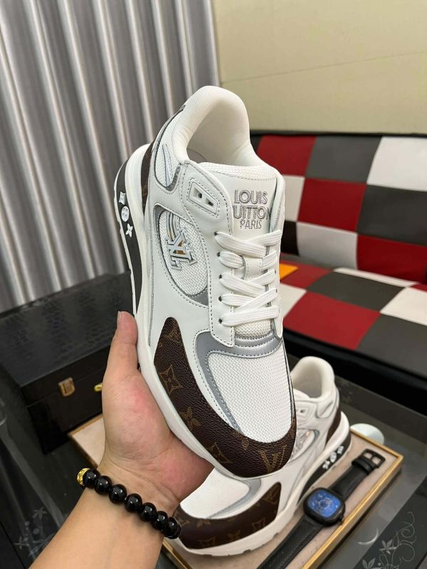 LouisVuittonRunAwaySneakers_1 LV Run Away Sneaker in Brown Monogram Canvas and White Leather
