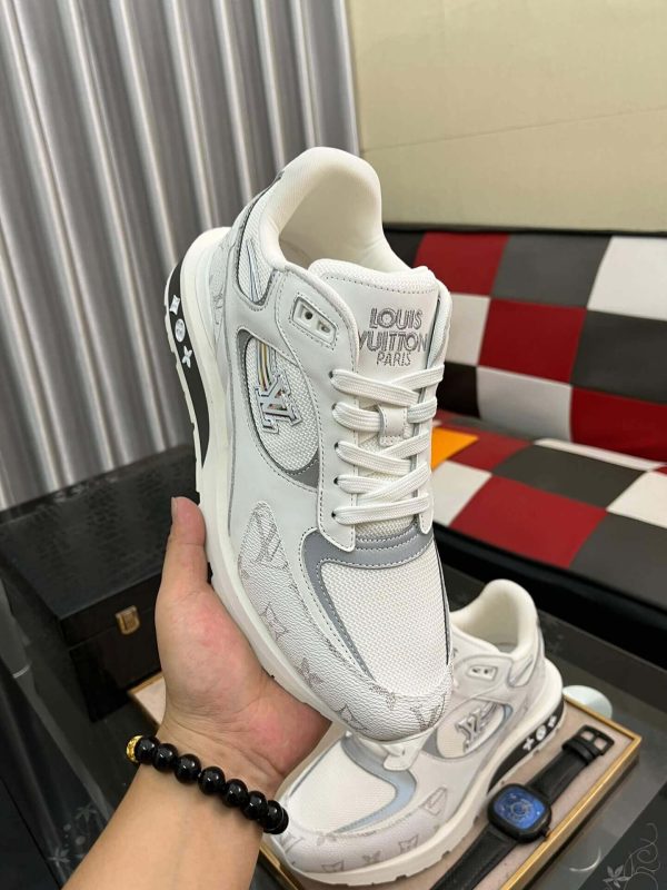 LouisVuittonRunAwaySneakers_1_e64b24c1-14b5-4be7-8de9-a6b78325de2f LV Run Away Sneaker in White Monogram Canvas and White Leather