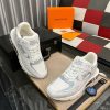 LouisVuittonRunAwaySneakers_2_5ca76b9a-7202-47a6-90f1-68095b48fa0e LV Run Away Sneaker in White Monogram Canvas and White Leather