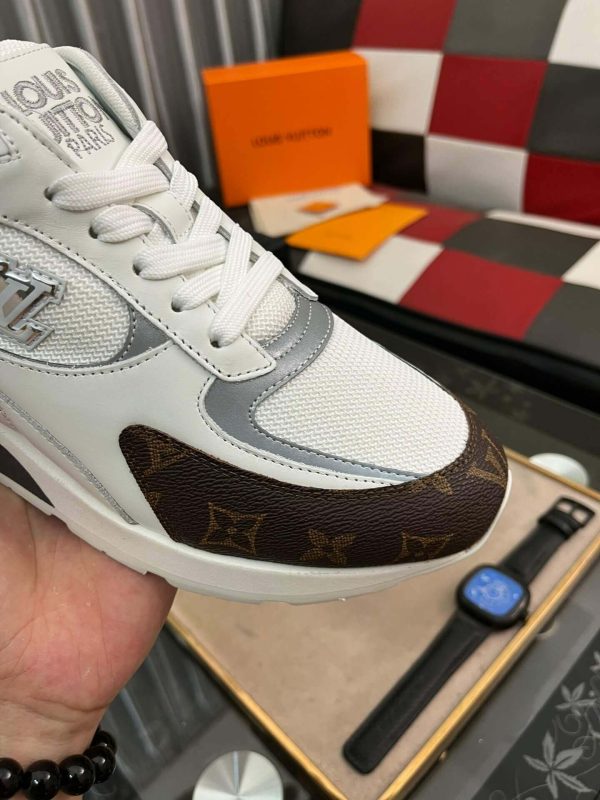 LouisVuittonRunAwaySneakers_8 LV Run Away Sneaker in Brown Monogram Canvas and White Leather