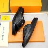 LouisVuittonSlippers_4_ead560a8-70f9-4258-b277-a0c98ed4751a Louis Vuitton Men's Black Monogram Canvas Slides