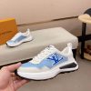 LV Runner Sneaker in Blue and White