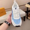 LV Runner Sneaker in Blue and White