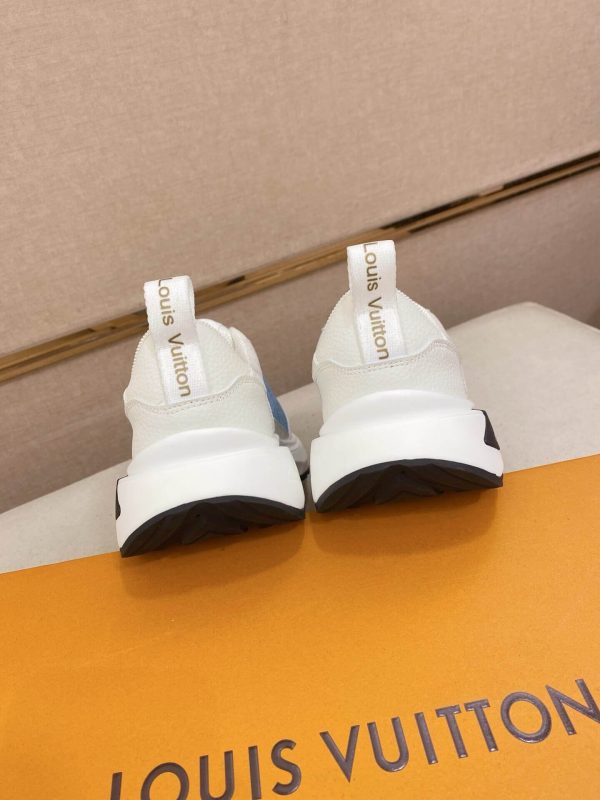 LV Runner Sneaker in Blue and White