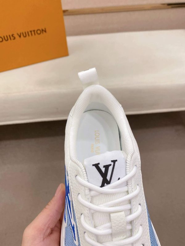 LV Runner Sneaker in Blue and White