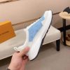LV Runner Sneaker in Blue and White