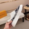 LV Beverly Hills Sneaker Black Monogram Canvas and White Leather