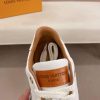 LV Beverly Hills Sneaker Black Monogram Canvas and White Leather