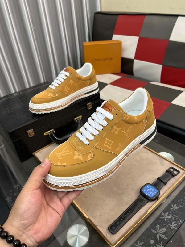 Louis Vuitton LV Trainer Sneaker in Tan Leather