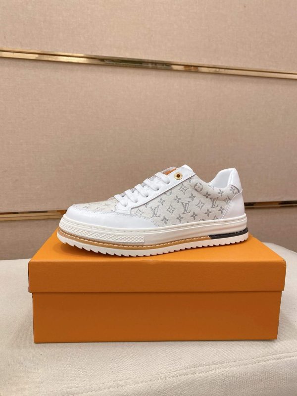 White Louis Vuitton Trocadero Richelieu Sneakers