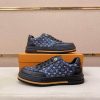Navy Louis Vuitton Monogram Trocadero Richelieu Sneakers