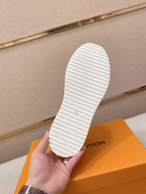 White Louis Vuitton Trocadero Richelieu Sneakers