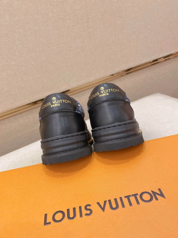 Navy Louis Vuitton Monogram Trocadero Richelieu Sneakers