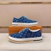 Denim Blue Louis Vuitton Monogram Trocadéro Richelieu Sneaker