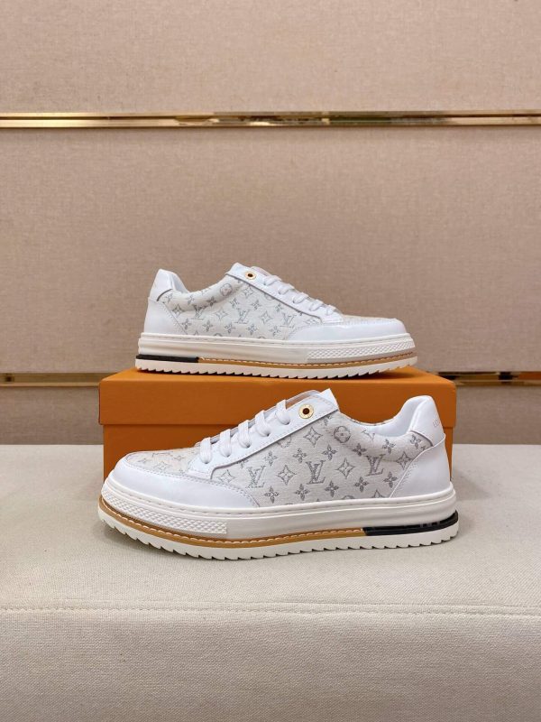 White Louis Vuitton Trocadero Richelieu Sneakers