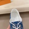 Denim Blue Louis Vuitton Monogram Trocadéro Richelieu Sneaker