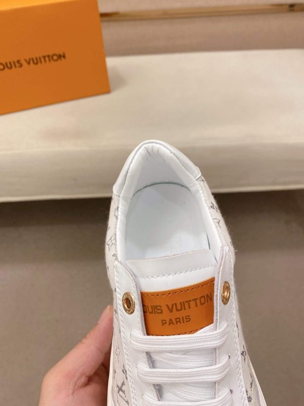 White Louis Vuitton Trocadero Richelieu Sneakers