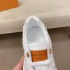 White Multicolor Louis Vuitton Monogram Trocadero Richelieu Sneakers