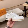 White Louis Vuitton Trocadero Richelieu Sneakers