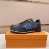 Navy Louis Vuitton Monogram Trocadero Richelieu Sneakers