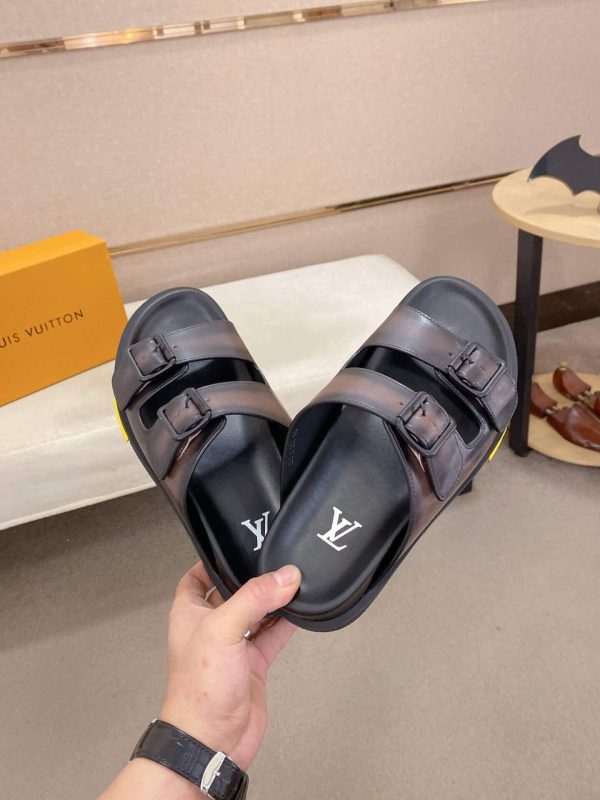 LV Venice Mule in Brown Smooth Leather