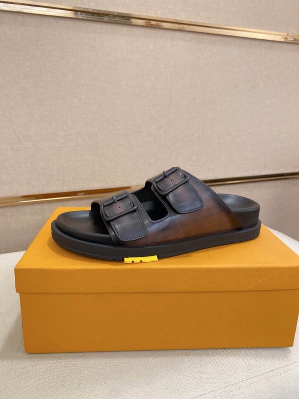 LV Venice Mule in Brown Smooth Leather