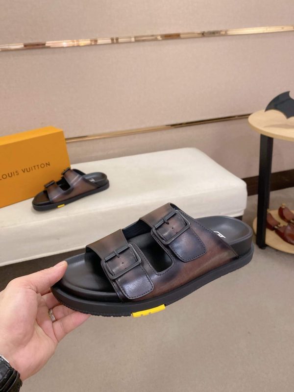 LV Venice Mule in Brown Smooth Leather