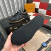 Louis Vuitton LV Trainer Sneaker in Black Monogram Denim and White Leather