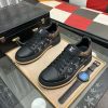 Louis Vuitton LV Trainer Sneaker in Black Monogram Denim and White Leather