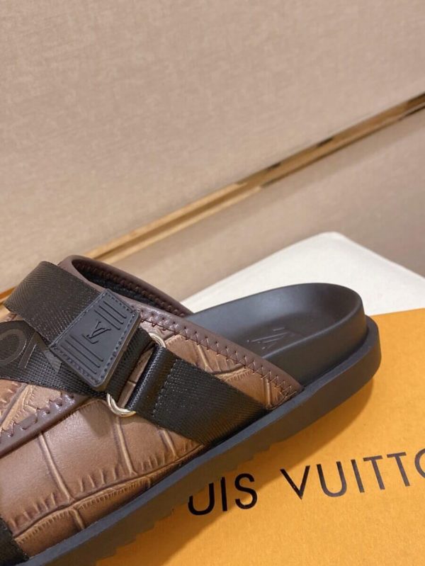Louis Vuitton Honolulu Mules in Brown
