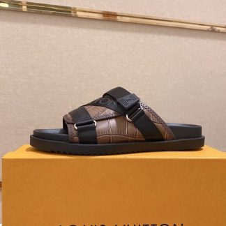 Louis Vuitton Honolulu Mules in Brown