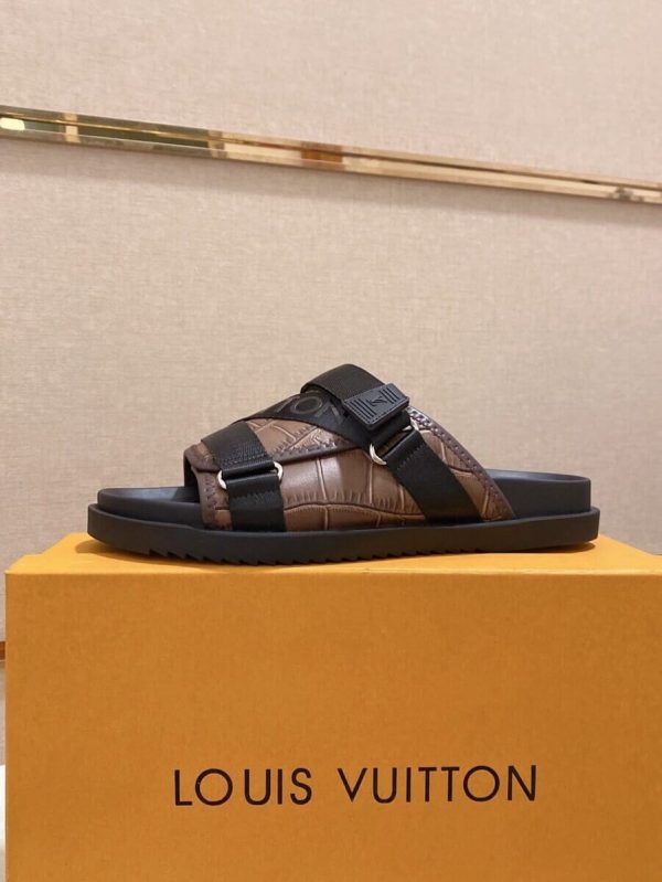 Louis Vuitton Honolulu Mules in Brown