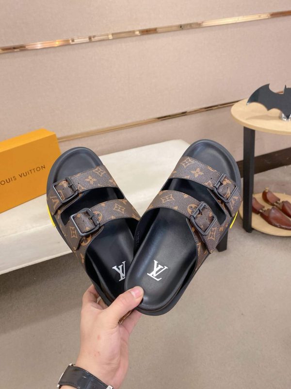 LV Venice Mule in Brown Monogram Canvas