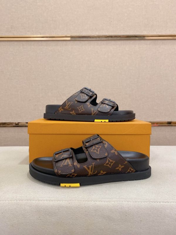 LV Venice Mule in Brown Monogram Canvas