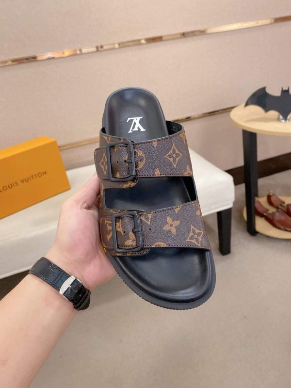 LV Venice Mule in Brown Monogram Canvas