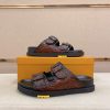 LV Venice Mule in Brown Monogram Embossed Leather