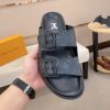 LV Venice Mule in Black Monogram Canvas