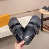 LouisVuittonslidesandals_featuringthebrand_ssignaturemonogrampatternonthestraps_6_fc12eff6-d2f3-49a9-b2a3-71f12b28f6e1 LV Venice Mule in Black Monogram Embossed Leather