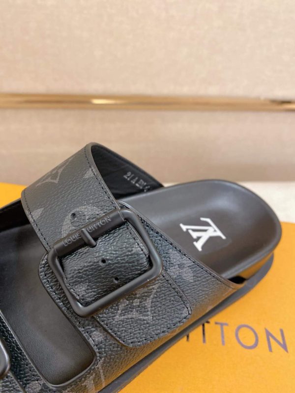 LV Venice Mule in Black Monogram Canvas