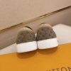 Louis Vuitton Brown Monogram Suede Slip-On Sneakers
