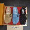 Louis Vuitton LV Ille Slide in Blue Monogram Suede