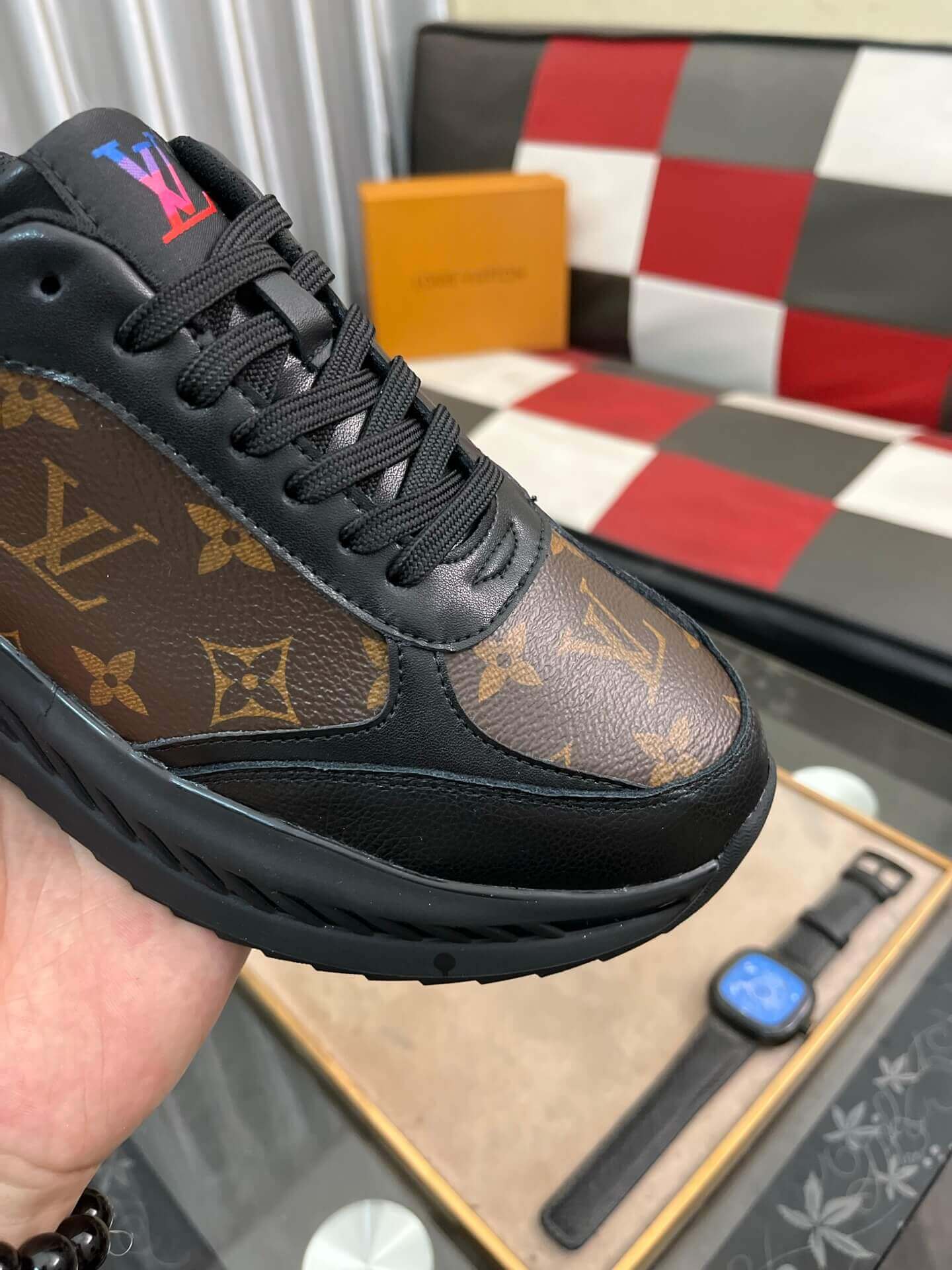 Louis Vuitton Run Away Sneaker in Brown Monogram Canvas 9 Louis Vuitton Run Away Sneaker in Brown Monogram Canvas - Image 9