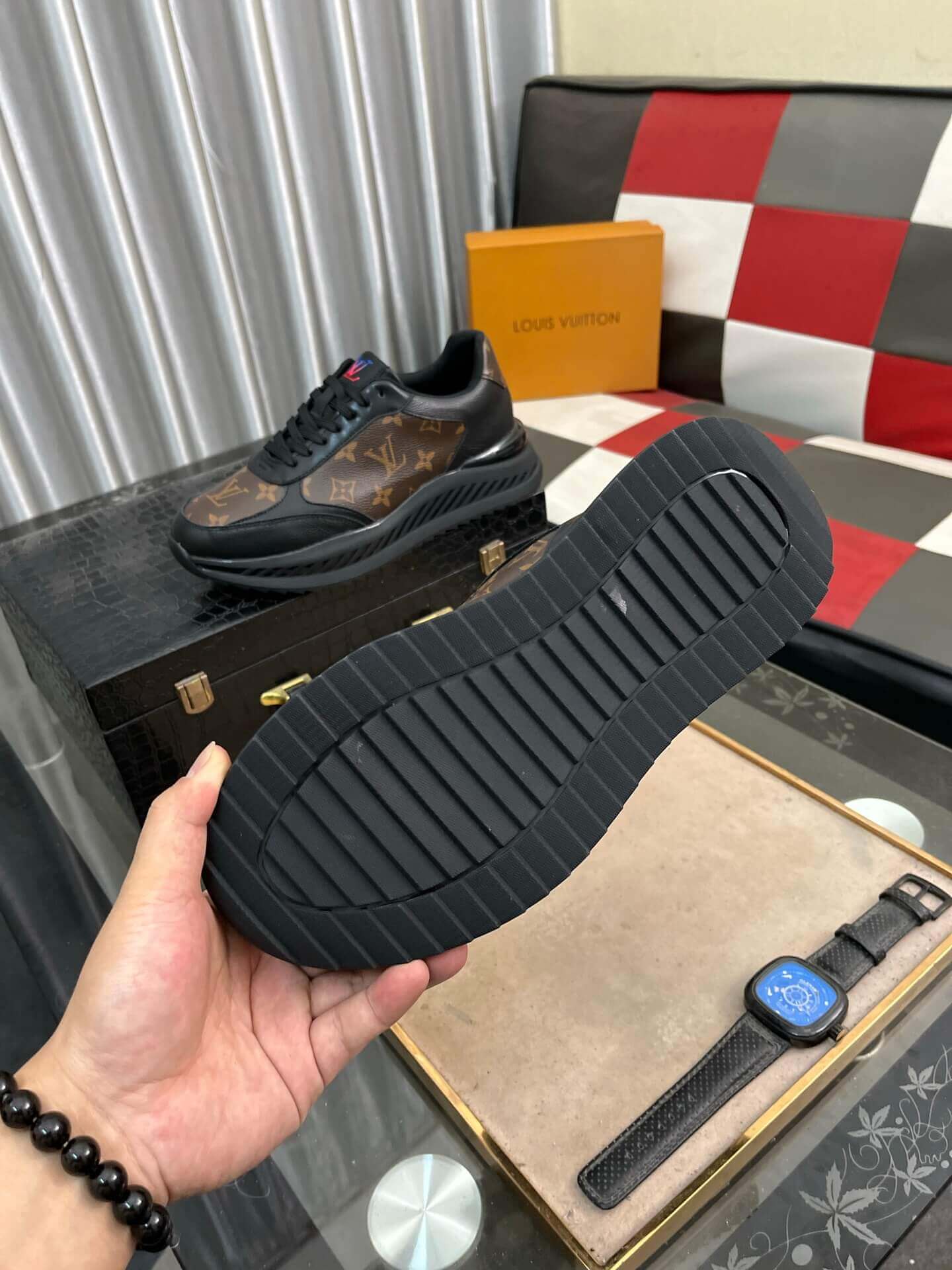 Louis Vuitton Run Away Sneaker in Brown Monogram Canvas 3 Louis Vuitton Run Away Sneaker in Brown Monogram Canvas - Image 3