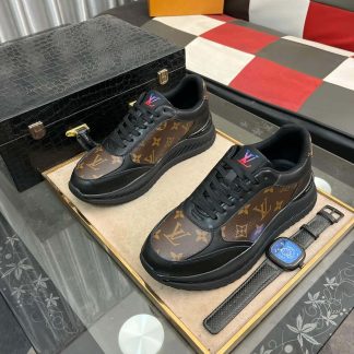 Louis Vuitton Run Away Sneaker in Brown Monogram Canvas