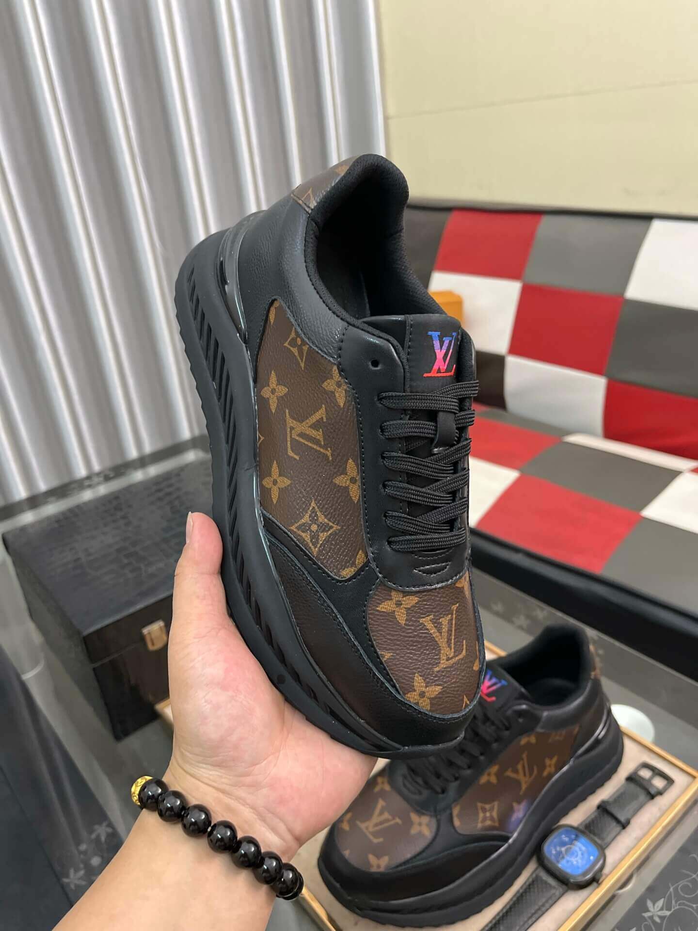 Louis Vuitton Run Away Sneaker in Brown Monogram Canvas 6 Louis Vuitton Run Away Sneaker in Brown Monogram Canvas - Image 6