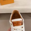 LV Beverly Hills Sneaker in Brown Monogram Denim and White Leather