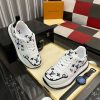 LV Run Away Trainers in Black and White Monogram Canvas