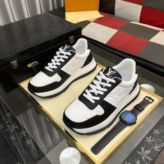 LV Run Away Trainers in Black and White
